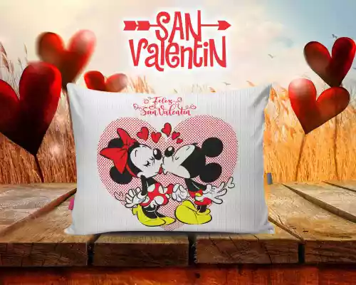 vectores plantilas SAN VALENTIN,FESTEJO,FESTIVIDAD,AMOR,DUOS,COJINES,CARICATURA,DISNEY,